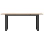 Mesa de centro marco O madera maciza pino y acero 110x40x45 cm von , Küchen- und Esstische - Ref: Foro24-3282667, Preis: 75,9...
