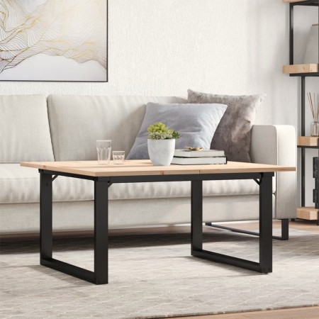 Mesa de centro marco O madera maciza pino y acero 90x90x45 cm von , Küchen- und Esstische - Ref: Foro24-3282665, Preis: 89,87...