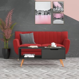 Gray engineered wood TV cabinet 100x49.5x43 cm by vidaXL, Coffee table - Ref: Foro24-326788, Price: 76,96 €, Discount: %
