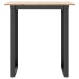 Mesa de comedor marco O madera maciza pino y acero 70x70x75 cm von , Küchen- und Esstische - Ref: Foro24-3282671, Preis: 85,5...