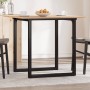 Mesa de comedor marco O madera maciza pino y acero 80x80x75 cm von , Küchen- und Esstische - Ref: Foro24-3282673, Preis: 90,5...