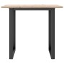 Mesa de comedor marco O madera maciza pino y acero 80x80x75 cm von , Küchen- und Esstische - Ref: Foro24-3282673, Preis: 90,5...