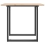 Mesa de comedor marco O madera maciza pino y acero 80x80x75 cm von , Küchen- und Esstische - Ref: Foro24-3282673, Preis: 90,5...