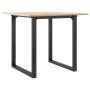 Mesa de comedor marco O madera maciza pino y acero 80x80x75 cm von , Küchen- und Esstische - Ref: Foro24-3282673, Preis: 90,5...