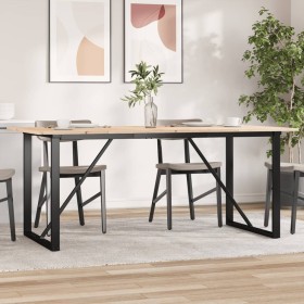 Mesa de comedor marco O madera maciza pino y acero 180x90x75cm von , Küchen- und Esstische - Ref: Foro24-3282678, Preis: 160,...