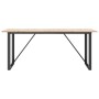 Mesa de comedor marco O madera maciza pino y acero 180x90x75cm von , Küchen- und Esstische - Ref: Foro24-3282678, Preis: 160,...