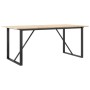 Mesa de comedor marco O madera maciza pino y acero 180x90x75cm von , Küchen- und Esstische - Ref: Foro24-3282678, Preis: 160,...