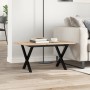 Mesa de centro marco X madera maciza pino y acero 80x50x40 cm von , Küchen- und Esstische - Ref: Foro24-3282684, Preis: 64,06...