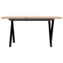 Mesa de centro marco X madera maciza pino y acero 80x50x40 cm von , Küchen- und Esstische - Ref: Foro24-3282684, Preis: 64,06...