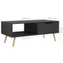Gray engineered wood TV cabinet 100x49.5x43 cm by vidaXL, Coffee table - Ref: Foro24-326788, Price: 75,93 €, Discount: %