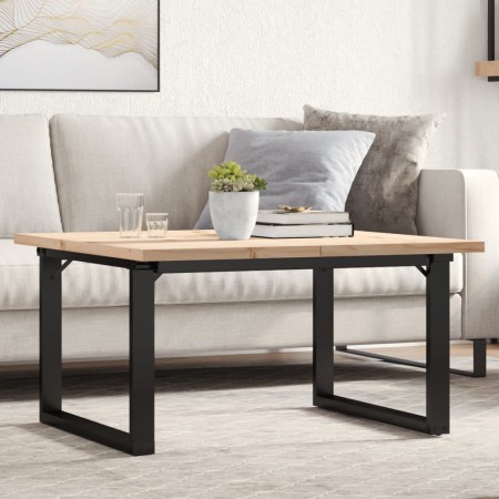 Mesa de centro marco O madera maciza pino y acero 80x80x45,5 cm von , Küchen- und Esstische - Ref: Foro24-3282729, Preis: 94,...