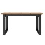 Mesa de centro marco O madera maciza pino y acero 80x80x45,5 cm von , Küchen- und Esstische - Ref: Foro24-3282729, Preis: 94,...
