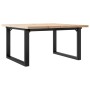 Mesa de centro marco O madera maciza pino y acero 80x80x45,5 cm von , Küchen- und Esstische - Ref: Foro24-3282729, Preis: 94,...