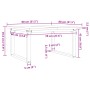 Mesa de centro marco O madera maciza pino y acero 80x80x45,5 cm von , Küchen- und Esstische - Ref: Foro24-3282729, Preis: 94,...