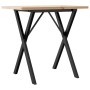 Mesa de comedor marco X madera maciza pino y acero 80x50x75,5cm von , Küchen- und Esstische - Ref: Foro24-3282760, Preis: 76,...