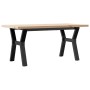 Mesa de centro marco Y madera maciza pino y acero 100x50x45,5cm von , Küchen- und Esstische - Ref: Foro24-3282776, Preis: 96,...