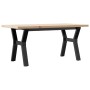 Mesa de centro marco Y madera maciza pino y acero 100x50x45,5cm von , Küchen- und Esstische - Ref: Foro24-3282776, Preis: 96,...