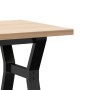 Mesa de centro marco Y madera maciza pino y acero 100x50x45,5cm von , Küchen- und Esstische - Ref: Foro24-3282776, Preis: 96,...