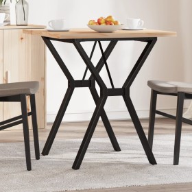Mesa de comedor marco Y madera maciza pino y acero 70x70x75,5cm von , Küchen- und Esstische - Ref: Foro24-3282781, Preis: 89,...