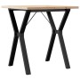Mesa de comedor marco Y madera maciza pino y acero 70x70x75,5cm von , Küchen- und Esstische - Ref: Foro24-3282781, Preis: 89,...