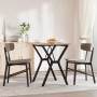 Mesa de comedor marco Y madera maciza pino y acero 70x70x75,5cm von , Küchen- und Esstische - Ref: Foro24-3282781, Preis: 89,...