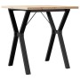 Mesa de comedor marco Y madera maciza pino y acero 70x70x75,5cm von , Küchen- und Esstische - Ref: Foro24-3282781, Preis: 89,...
