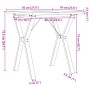 Mesa de comedor marco Y madera maciza pino y acero 70x70x75,5cm von , Küchen- und Esstische - Ref: Foro24-3282781, Preis: 89,...