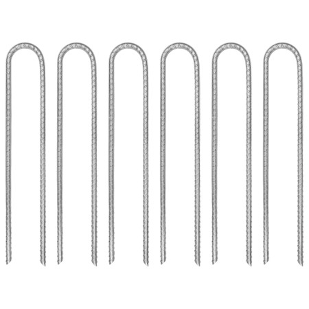 Clavijas de tienda forma U 6 uds acero galvanizado 30 cm Ø7 mm von , Zeltzubehör - Ref: Foro24-4009345, Preis: 18,91 €, Rabat...