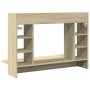 Escritorio de pared madera ingeniería roble Sonoma 105x48x75 cm de , Escritorios - Ref: Foro24-847970, Precio: 84,32 €