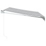 Toldo retráctil aluminio y tela gris antracita y blanco 3x2,5 m by , Awnings - Ref: Foro24-3216103, Price: 194,13 €, Discount: %