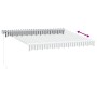 Toldo retráctil aluminio y tela gris antracita y blanco 3x2,5 m by , Awnings - Ref: Foro24-3216103, Price: 194,13 €, Discount: %