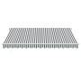 Toldo retráctil aluminio y tela gris antracita y blanco 4x3 m by , Awnings - Ref: Foro24-3216115, Price: 439,67 €, Discount: %