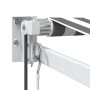 Toldo retráctil aluminio y tela gris antracita y blanco 4x3 m by , Awnings - Ref: Foro24-3216115, Price: 439,67 €, Discount: %