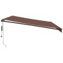 Toldo retráctil automático marrón 500x350 cm de , Toldos - Ref: Foro24-3215413, Precio: 586,86 €, Descuento: %