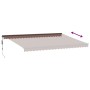 Toldo retráctil automático marrón 500x350 cm de , Toldos - Ref: Foro24-3215413, Precio: 586,86 €, Descuento: %