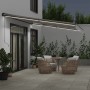 Toldo retráctil automático gris antracita y blanco 500x350 cm by , Awnings - Ref: Foro24-3215818, Price: 581,95 €, Discount: %