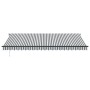 Toldo retráctil automático gris antracita y blanco 500x350 cm by , Awnings - Ref: Foro24-3215818, Price: 581,95 €, Discount: %