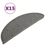 Stair tread mats 15 pcs gray 56x17x3 cm by vidaXL, Stair mats - Ref: Foro24-149846, Price: 48,00 €, Discount: %