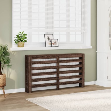 Cubierta de radiador madera ingeniería marrón roble 149x20x82cm von , Zubehör für Heizkörper - Ref: Foro24-852705, Preis: 85,...