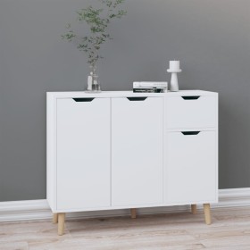 Engineered wood glossy white sideboard 90x30x72 cm by vidaXL, Sideboards - Ref: Foro24-326819, Price: 148,21 €, Discount: %