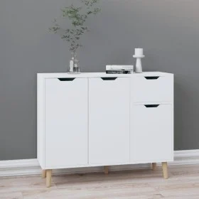 Engineered wood glossy white sideboard 90x30x72 cm by vidaXL, Sideboards - Ref: Foro24-326819, Price: 144,87 €, Discount: %