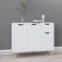 Sideboard aus weißem Holzwerkstoff 90x30x72 cm, glänzend von vidaXL, Sideboards - Ref: Foro24-326819, Preis: 148,21 €, Rabatt: %