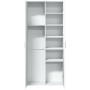 Aparador alto madera de ingeniería blanco 80x35x180 cm by , Lockers and storage cabinets - Ref: Foro24-3276651, Price: 187,24...