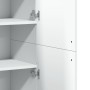 Aparador alto madera de ingeniería blanco 80x35x180 cm by , Lockers and storage cabinets - Ref: Foro24-3276651, Price: 187,24...