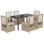 Set comedor de jardín 7 pzas con cojines ratán sintético beige von , Gartensets - Ref: Foro24-3263024, Preis: 723,92 €, Rabat...