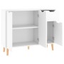 Aparador madera de ingeniería blanco brillante 90x30x72 cm de vidaXL, Aparadores - Ref: Foro24-326819, Precio: 148,07 €