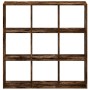 Estantería madera de ingeniería roble ahumado 102x32x102 cm by , Bookcases and shelves - Ref: Foro24-852820, Price: 85,73 €, ...