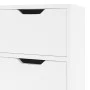 Engineered wood glossy white sideboard 90x30x72 cm by vidaXL, Sideboards - Ref: Foro24-326819, Price: 144,87 €, Discount: %