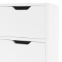 Sideboard aus weißem Holzwerkstoff 90x30x72 cm, glänzend von vidaXL, Sideboards - Ref: Foro24-326819, Preis: 148,21 €, Rabatt: %