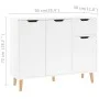 Engineered wood glossy white sideboard 90x30x72 cm by vidaXL, Sideboards - Ref: Foro24-326819, Price: 144,87 €, Discount: %